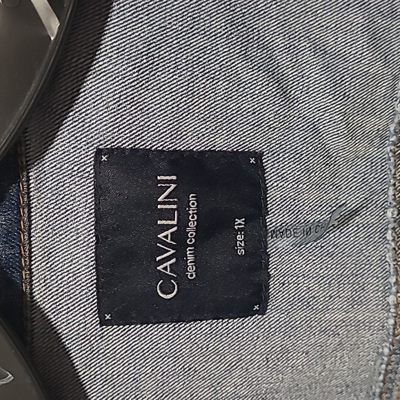 Cavalini sz 1X denim personalized jacket buttons Agust D - Picture 7 of 15